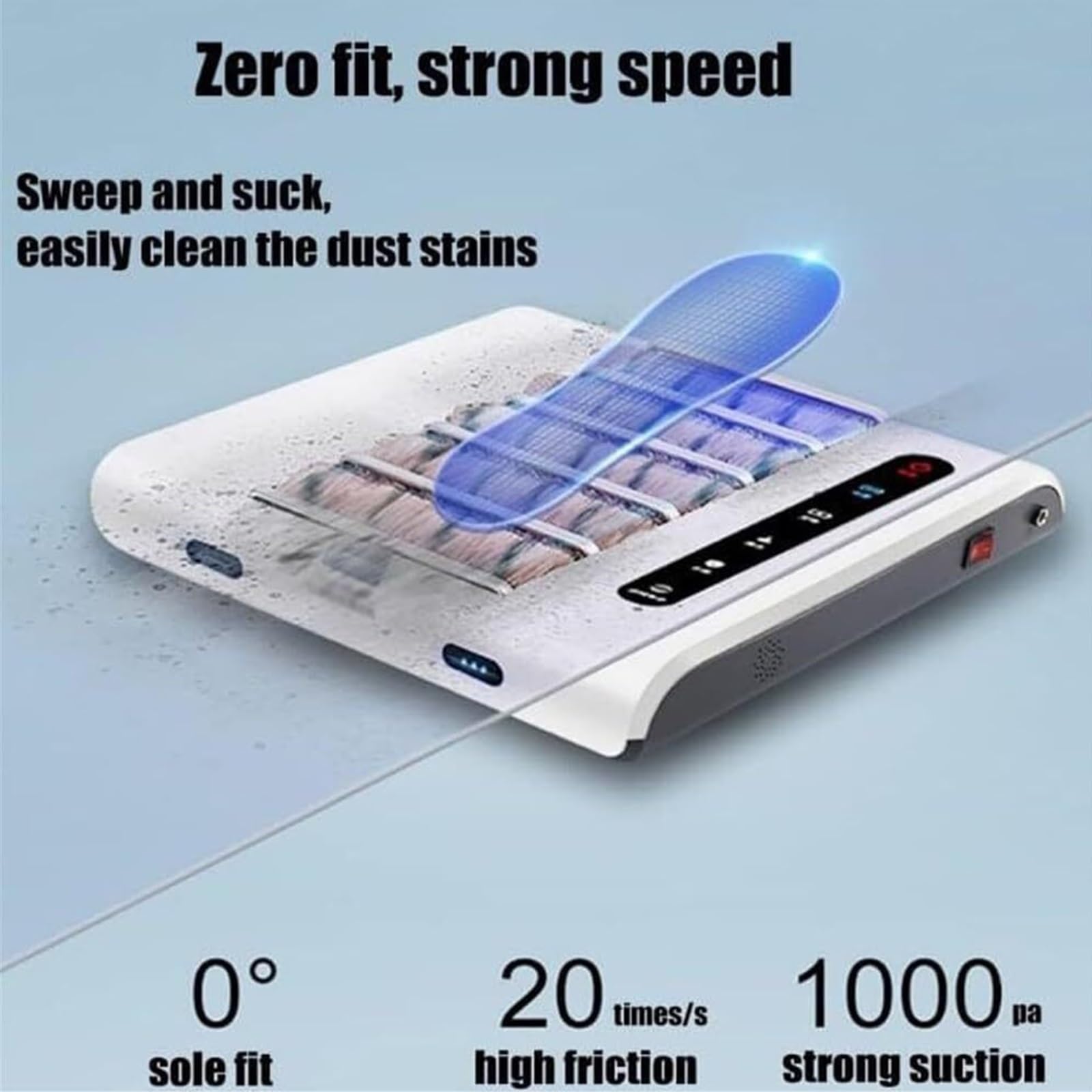 Máquina automática de limpieza de zapatos, pulidora de inducción recargable, batería de 10000 mAh, potente succión, limpiador de zapatos doméstico de 260 RPM para el hogar y la oficina