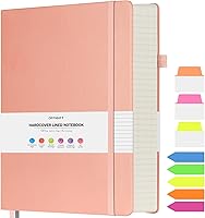 Vista 10 de Cuaderno de rayas universitarias, cuaderno grande con rayas B5, cuaderno de trabajo de 314 páginas numeradas con calcomanías de índice, papel