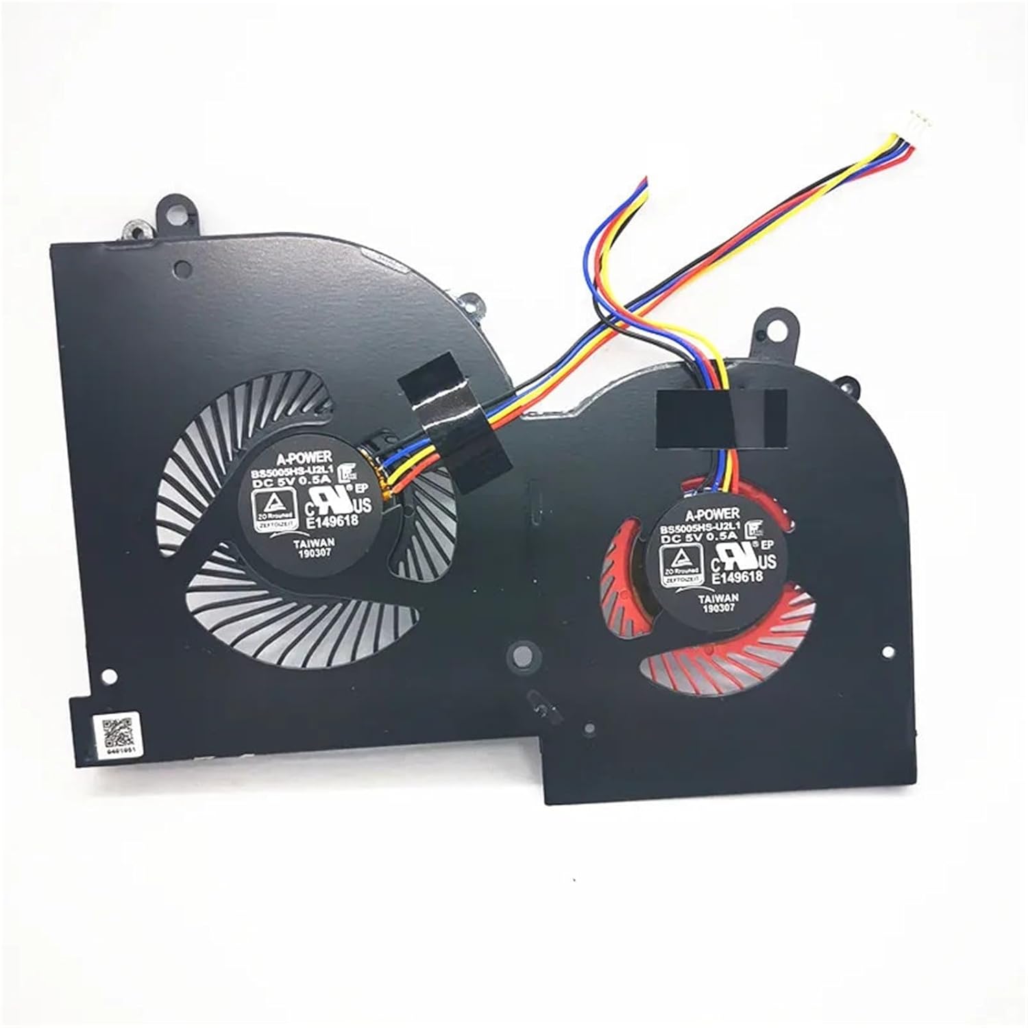 Cooling Fan for GS65 MS-16Q2 16Q2-CPU-CW 16Q2-GPU-CW CPU GPU BS5005HS-U3N(Pair Fan)