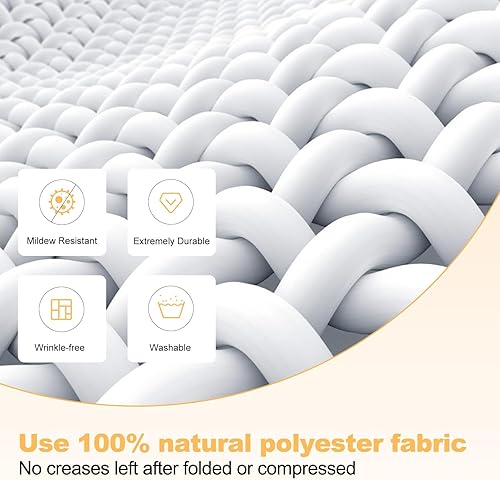 Miniatura 4 de Pantalla de proyector, pantalla de proyector para exteriores de 72 pulgadas, lavable y plegable, ideal para cine en casa en interiores y exteriores,