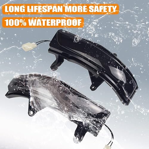 Miniatura 4 de Espejo dinámico LED intermitente luz intermitente secuencial lámpara de señal de giro para Toyota Land Cruiser FJ200 LC200  Prado FJ150 2010-2020