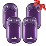AaoLin Rechargeable Hand Warmers, 4 Pack 2000mAh Battery Packs - 12H Long-Lasting Heat, Portable Pocket Warmers for Outdoor Activities for Camping, Hunting, Golf