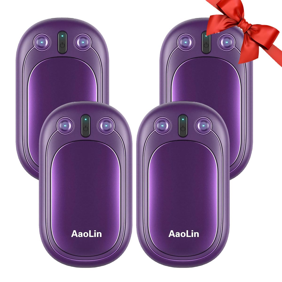 AaoLin - Scaldamani ricaricabili AI, confezione da 2 scaldamani elettrici, riutilizzabili, 12 ore di riscaldamento, portatile, tascabile, ottimo regalo per attività all'aperto, campeggio, golf
