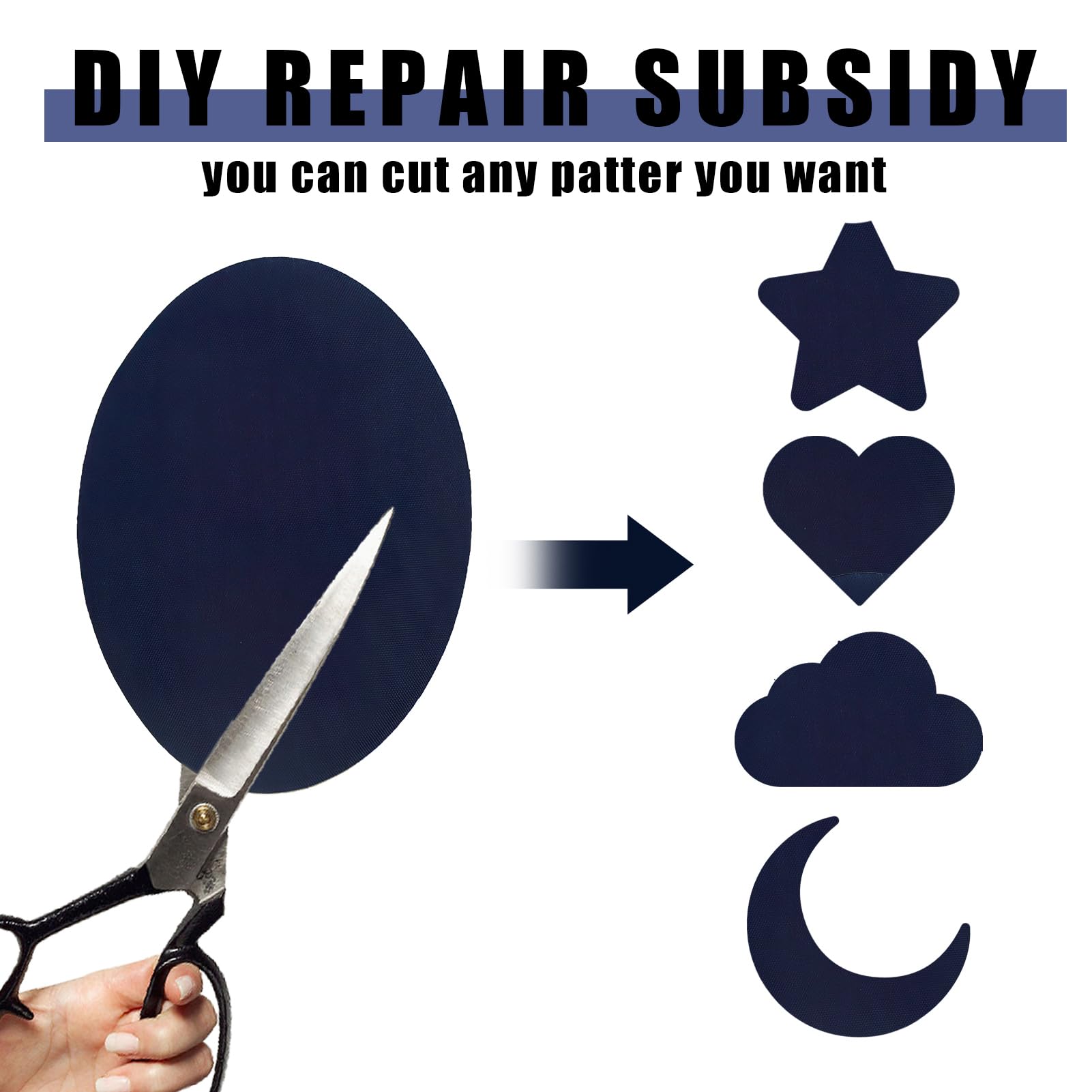 Toppe Termoadesive Per Bambini - 6 Pezzi Ovali, Per Ginocchia E Gomiti, Blu - Foto 5