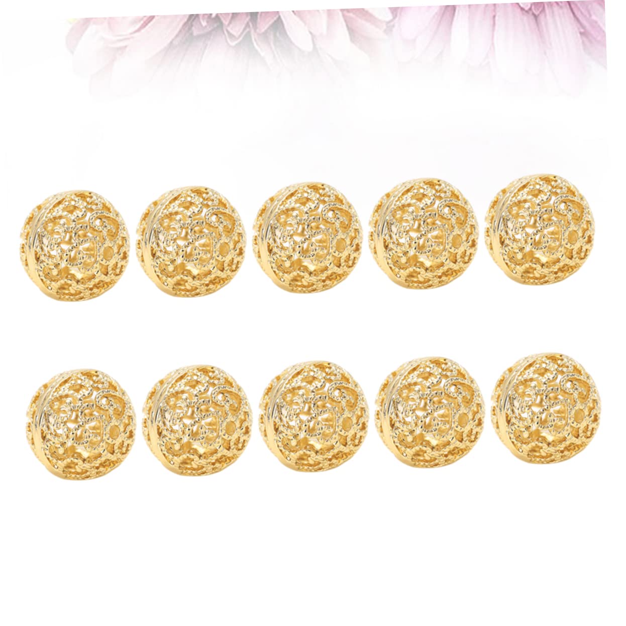 NUOBESTY 30pezzi Perline Distanziatrici Per Creazione Gioielli Per Bracciali e Collane Fai Da Te Stile Hollow