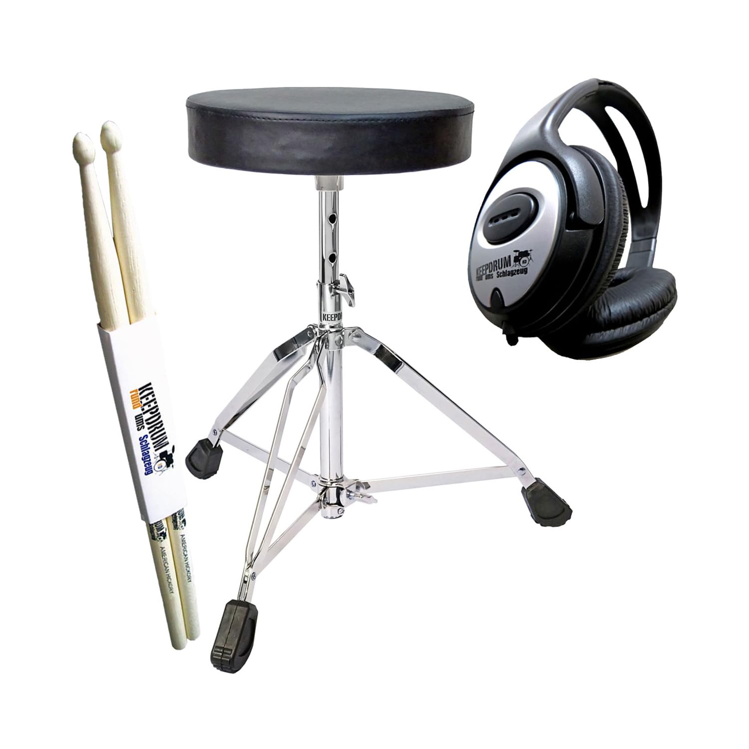 Nux DM-8 E-Dum elektronisches Schlagzeug Drumset + keepdrum Zubehör-Set