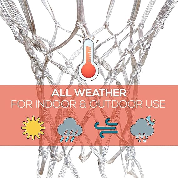 36 cm Heavy-Duty Basketball Ring with Nylon Net & Screws – Wall Mountable Basketball Hoop for Indoor & Outdoor Play (Size 6 Compatible, Elk Power) 1