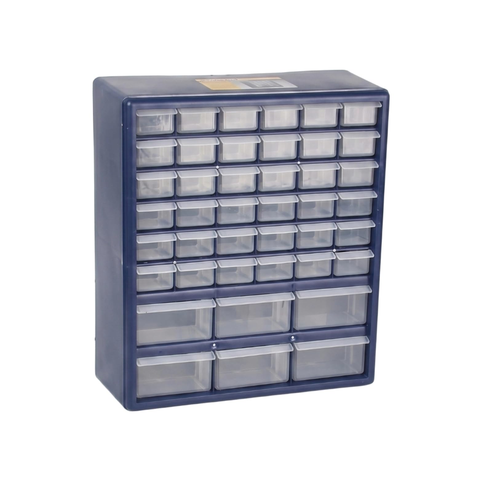 Rectangular Organizador Escritorio 18 Cajones Almacenaje Organizador Plástico para Escritorio Apilable, Negro