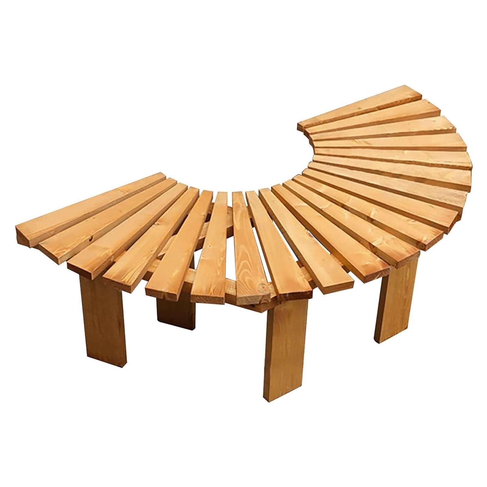 Chaise de loisirs incurvée pour aménager un petit espace vert