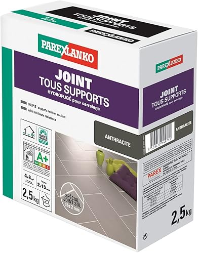 Parexlanko - Todos los soportes para azulejos (5.5 lbs), color antracita