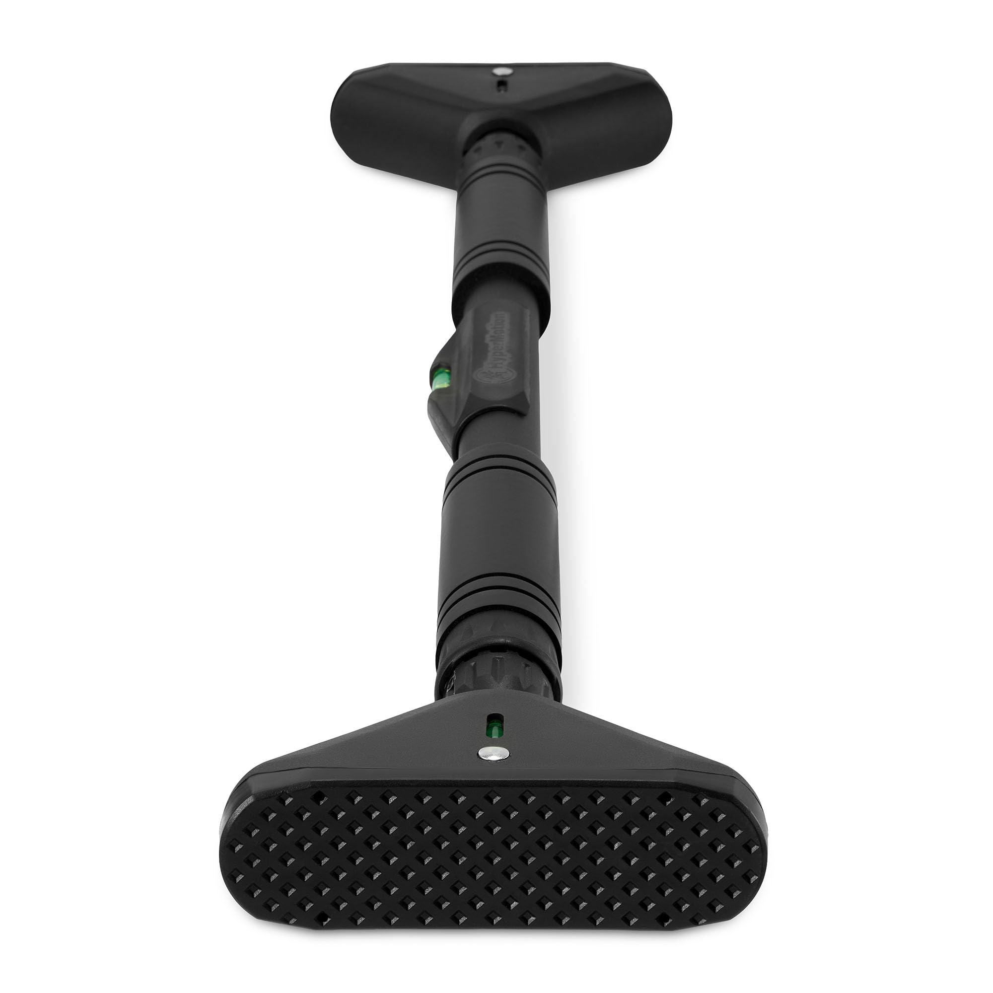 HyperMotion Asta di espansione, regolabile 70-100 cm, portata 200 kg, senza foratura, supporti in schiuma NBR, livella integrata, punte TPR, nero