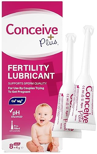 Conceive Plus Lubricante de fertilidad en aplicadores prellenados, lubricante apto para la fertilidad para parejas que intentan concebir, suministro