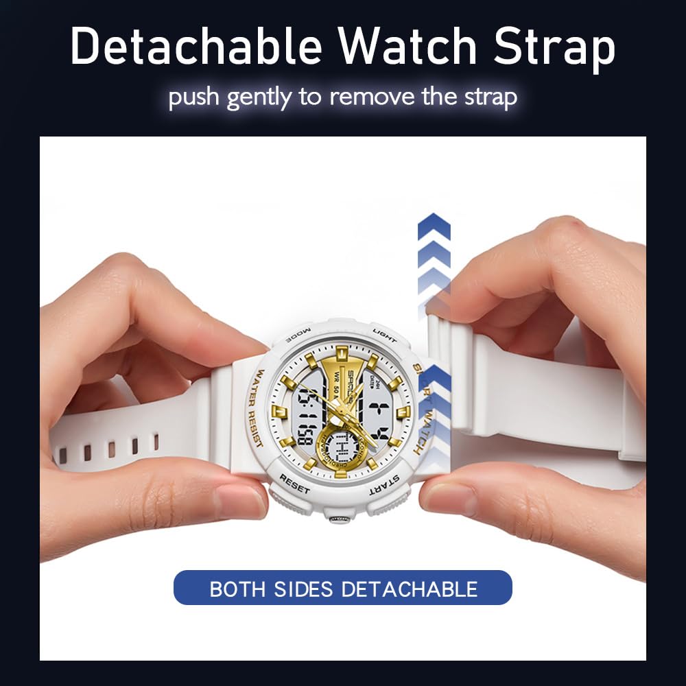 findtime Reloj deportivo unisex, relojes militares para hombres y mujeres, reloj digital resistente al agua para hombres y mujeres, reloj resistente con retroiluminación LED, alarma, cronómetro