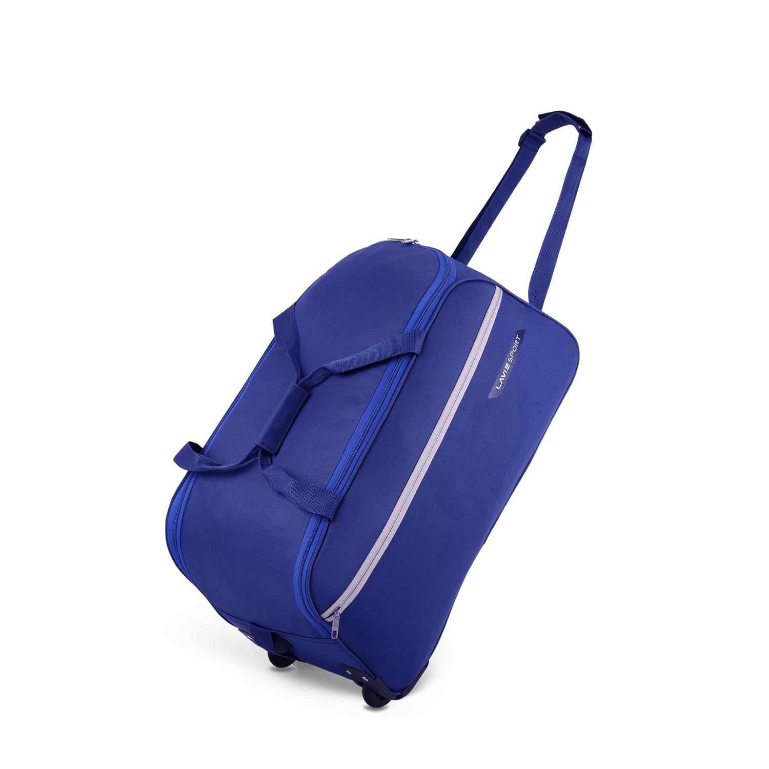 Lavi Sport Polyester Lino M Cabin Size 53cm Duffel Wheeler Bag | 2 Wheel Duffel Bag | Duffle Bag with Adjustable Handles, 18 x 36 x 65 cm, Navy Lavi Sport Polyester Lino M Cabin Size 53cm Duffel Wheeler Bag | 2 Wheel Duffel Bag | Duffle Bag with Adjustable Handles, 18 x 36 x 65 cm, Navy