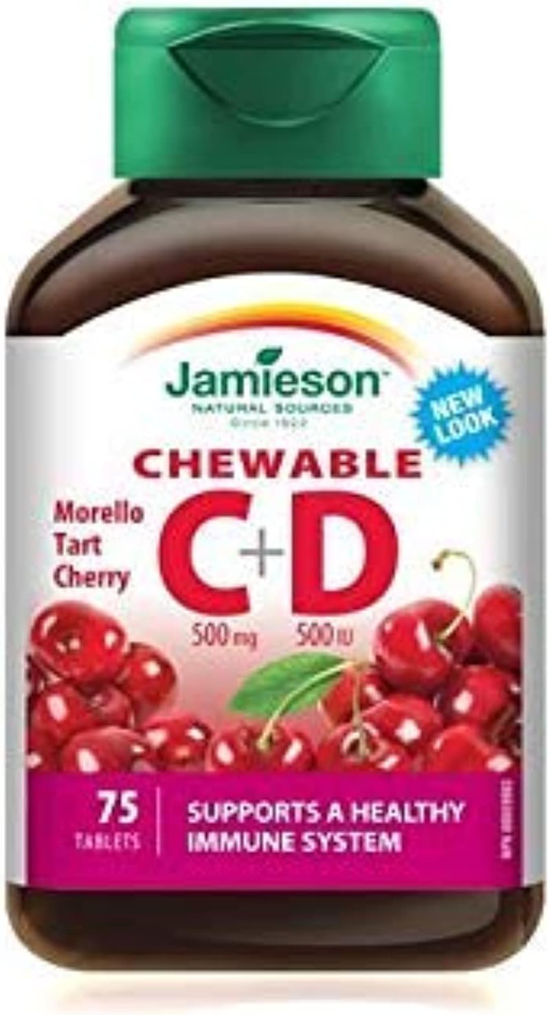 Jamieson Vitamin C & D- 500 Mg- 75 Tablets