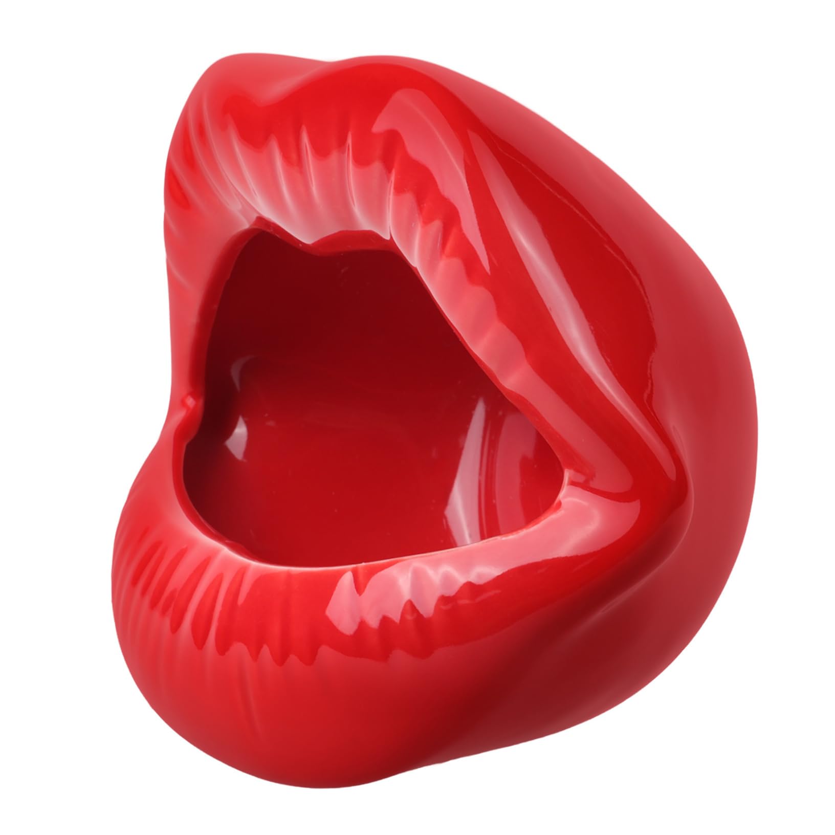 BESPORTBLE Lot De 2 Organiseurs De Maquillage Rotatifs Esthétiques Pour Rouge À Lèvres Plateau De Rangement Organiseurs De Cosmétiques Tubes À Bijoux Céramique Rouge