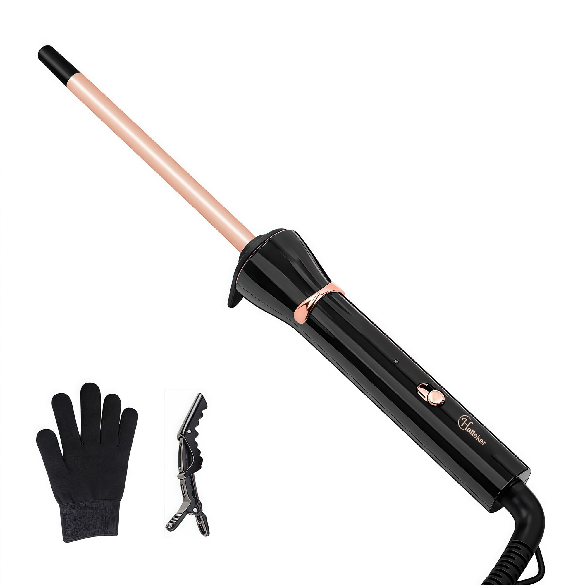 3 8 Inch Small Wand Curling Iron 9mm Tiny Curling Wand for Short Long Hair 10S Instant Heat