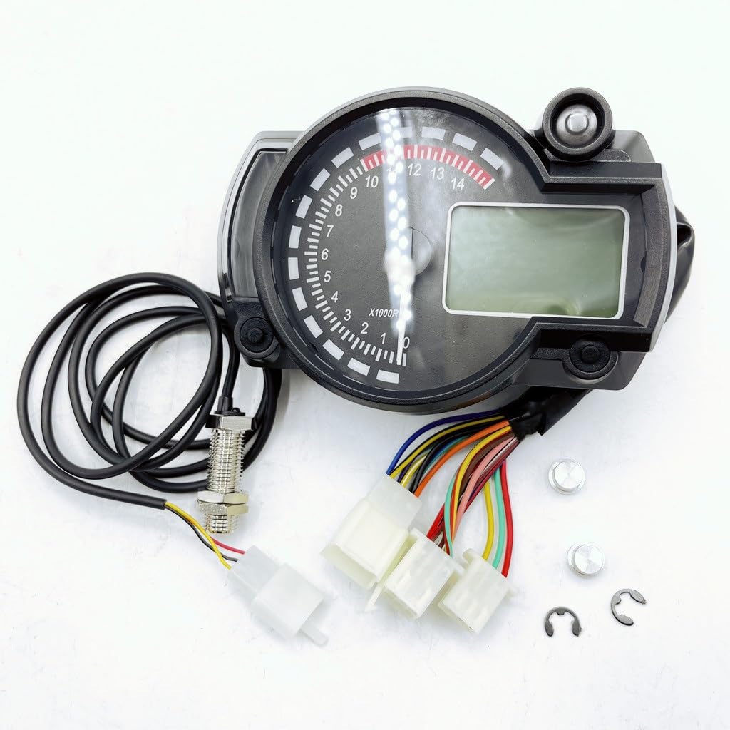 [Parti del Motore] Contachilometri Digitale LCD contachilometri Moto for misuratore cruscotto Moto KOSO RX2N [Facile da sostituire]