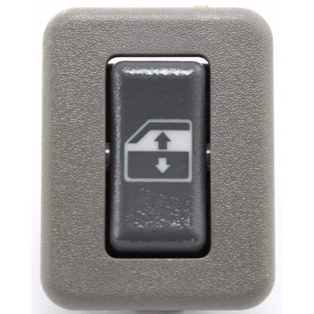 for GMC K1500 / K2500 Suburban Window Switch 1995 96 97 98 1999 Driver OR Passenger Side | Single Piece | Rear | Gray