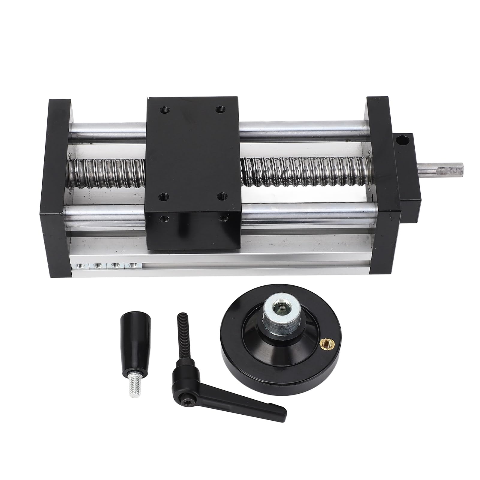 Fafeicy Slide Linear Stage, Premium Alloy Manual Slide Stage, 100mm Hub