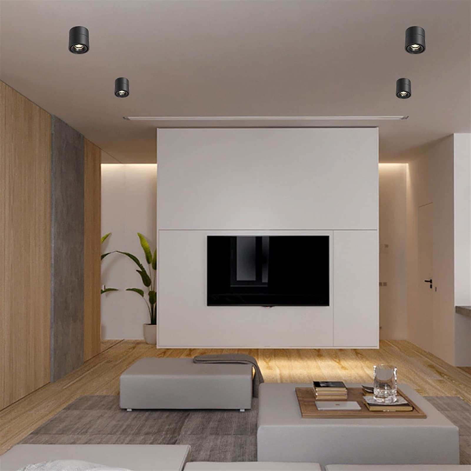 Plafonnier LED spot orientable 7W à haute directivité pour intérieur