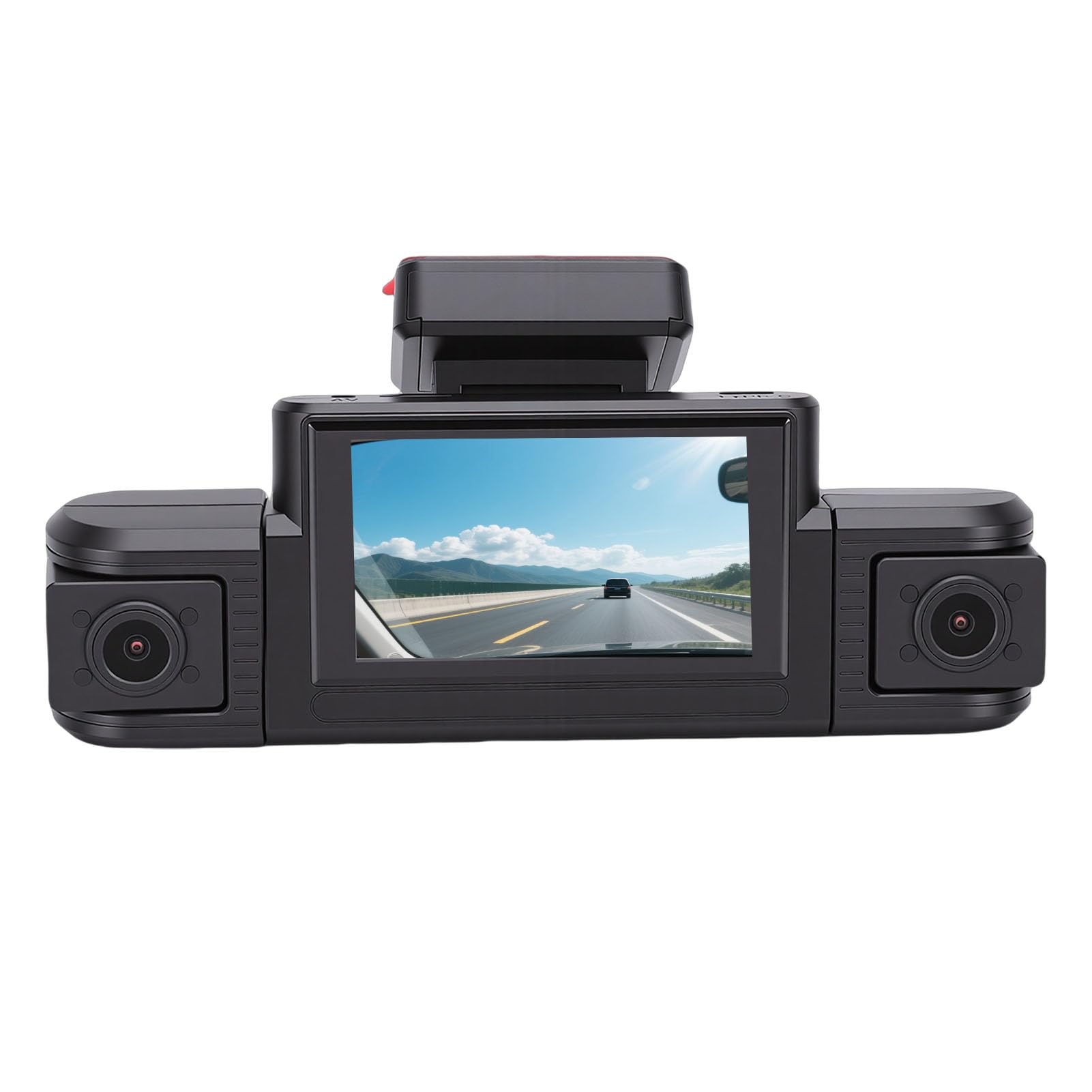 Bewinner 4-kanałowa Kamera Samochodowa 360° z Przodu 1440p i z Tyłu 1080p, Kamera Samochodowa WiFi 5G ze Sterowaniem za pomocą Aplikacji, Czujnik G, Monitor Parkowania, Nagrywanie w Pętli