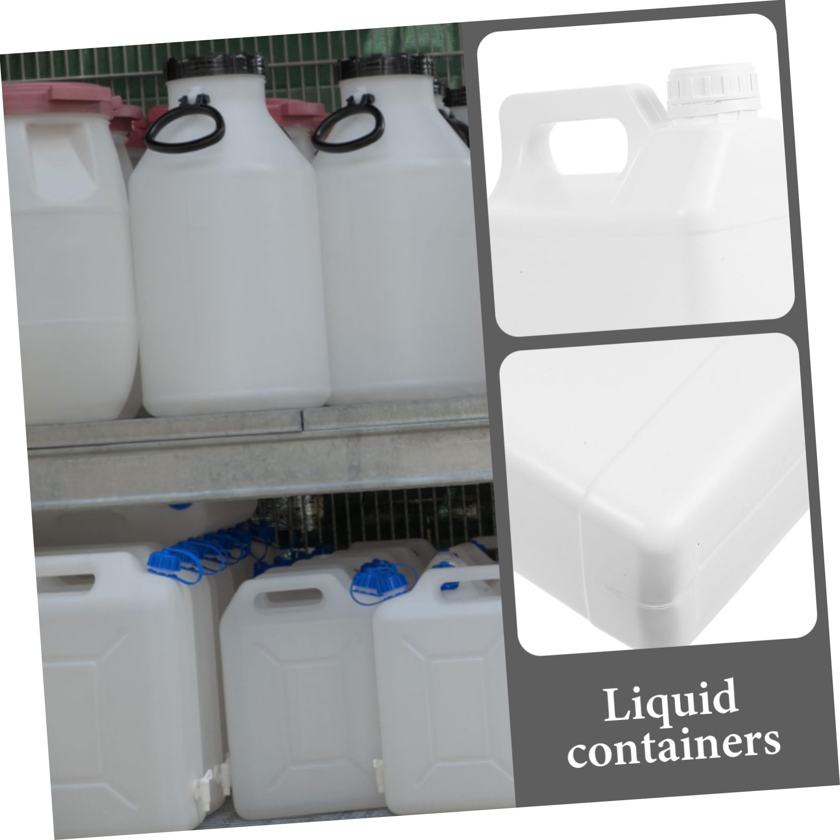 MAGICLULU 2 Stück Versiegeltes Lagerfass wieder auffüllbar flüssig Wasser Ölflasche leere Flaschen Reagenzflaschen Vorratsflaschen Chemikalienbehälter Aufbewahrungskrüge Kristallkleber Weiß