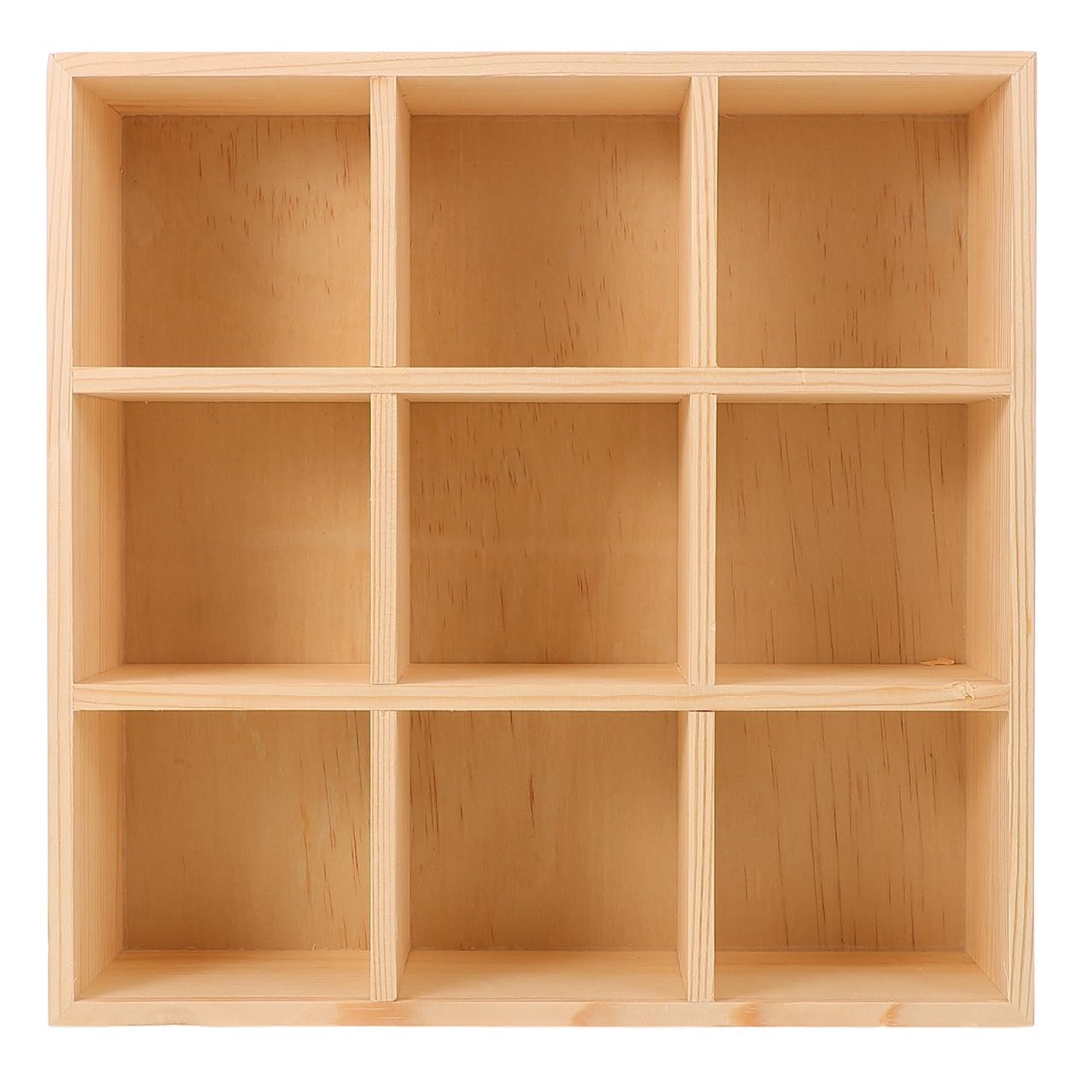 BESTYASH Holz Teebox Organizer mit 9 Fächern Langlebige Aufbewahrungsbox für Teebeutel Zucker und Kaffeepäckchen Praktischer Tee Organizer für Küche und Haushalt