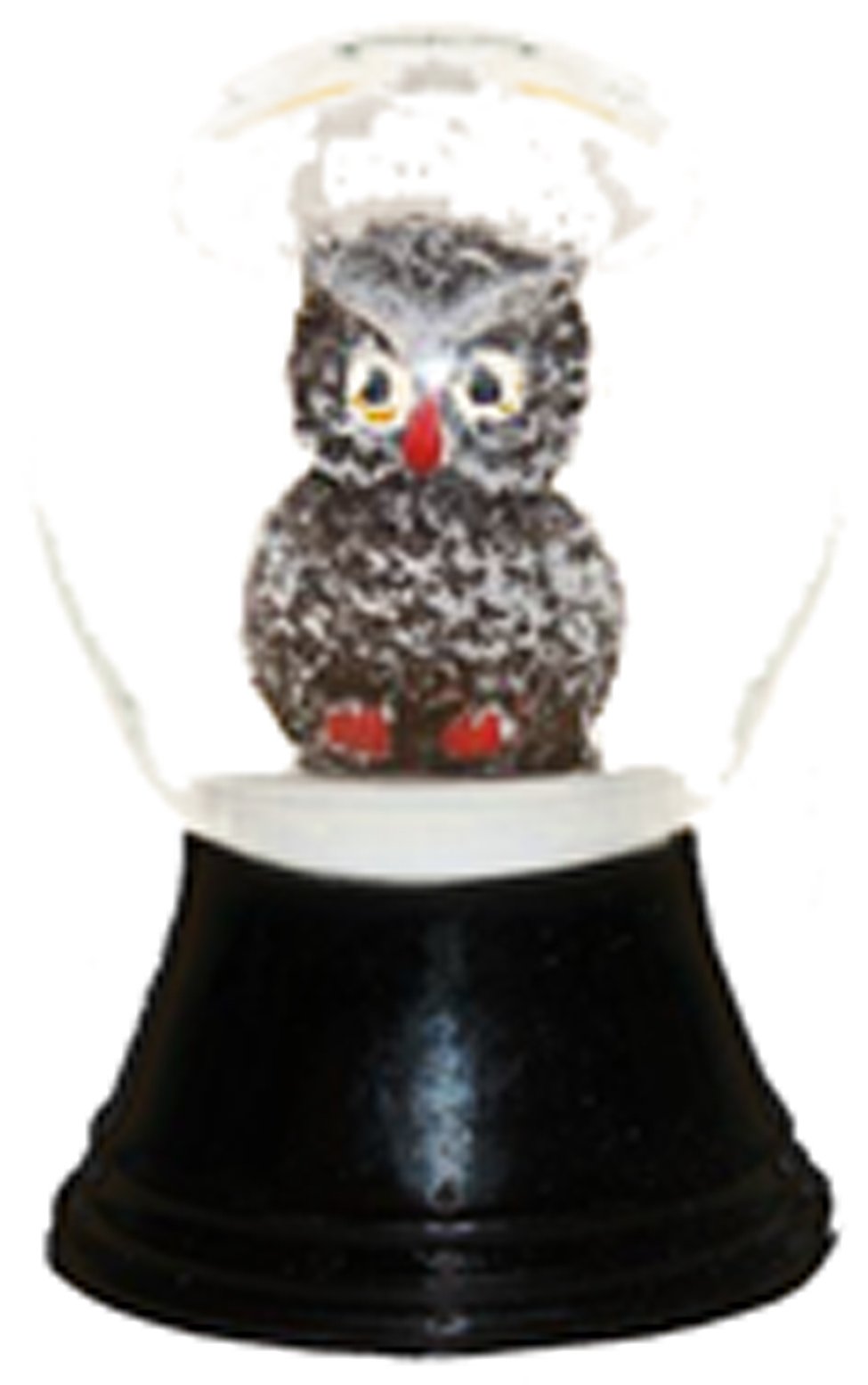 Bola de nieve miniatura Perzy búho blanco adorno de cristal 1.5