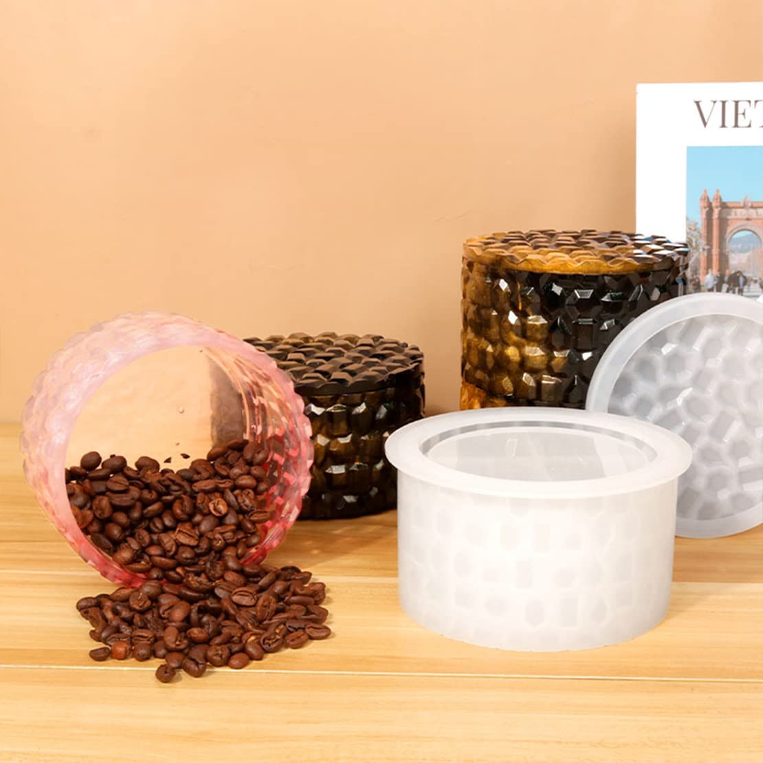 Moule Resine Epoxy,Boîte De Rangement En Résine - Moule En Silicone