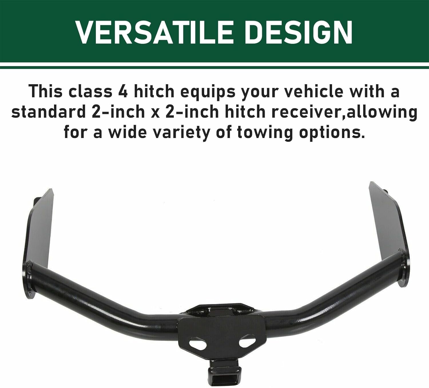 Suitable for Heavy-Duty Class 4 Trailer Hitch Receiver for 2009-2024 Dodge Ram 1500-2-Inch Rear Bumper Tow Accessory