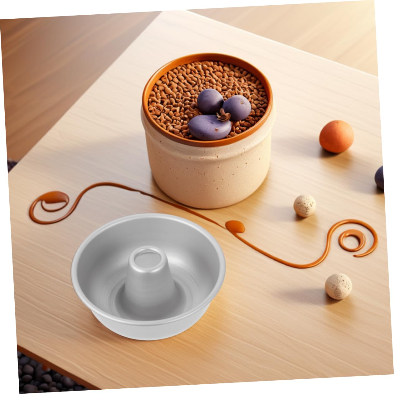 Amazon | SHOWERORO ノンスティックチューブパン シフォンケーキ型 