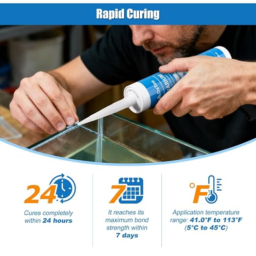 DaToo Sellador de Silicona Transparente para Acuarios 10.14 Fl Oz miniatura 4