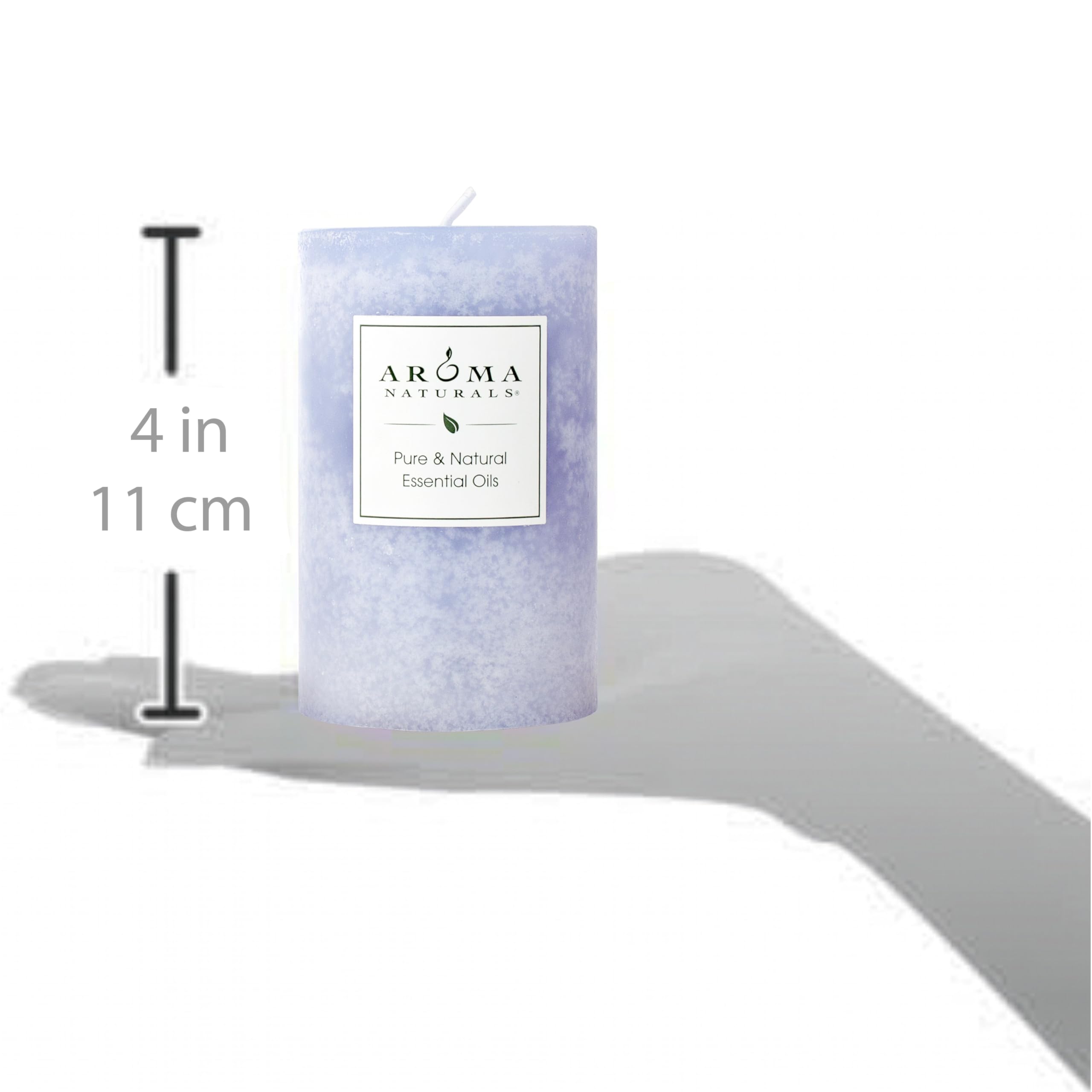Aroma Naturals Stumpenkerze mit ätherischem Öl, 6,3 x 10,2 cm, Lavendel, 325 ml