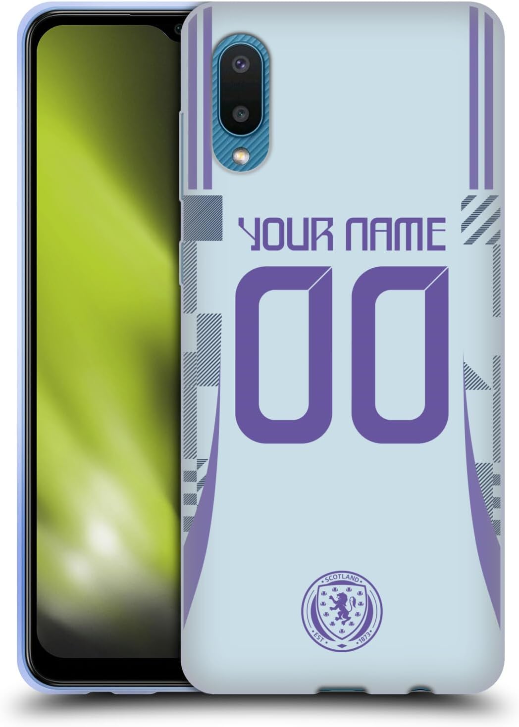 Head Case Designs Officially Licensed Custom Customised Personalised Scotland National Team Away 2024/25 Kit Soft Gel Case Compatible With Samsung Galaxy A02/M02 (2021)