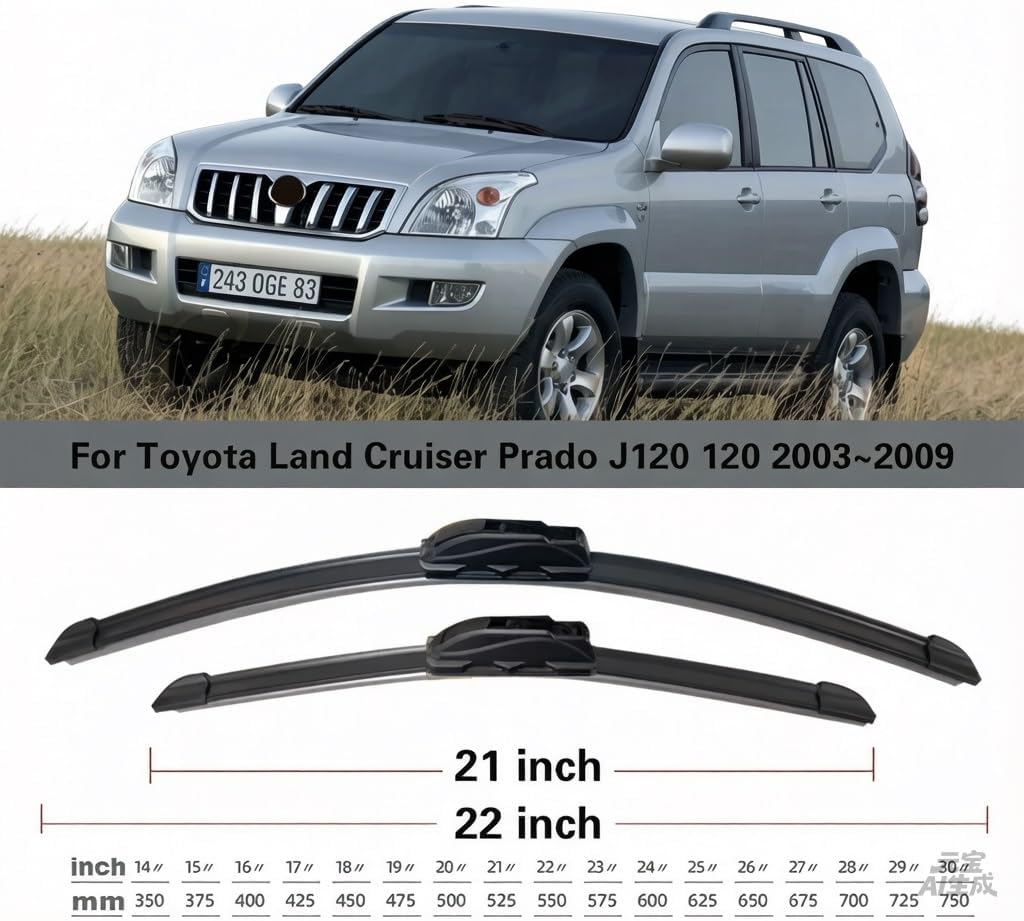 Car Wiper Blade for Toyota Land Cruiser Prado J120 120 2003 2009