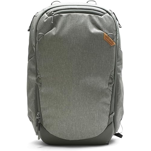 Peak Design Travel Backpack 45L, Sage, Expandable 35-45L Design, Rear and Top Access, Weatherproof Shell, Laptop Sleeve, Ideal for Travel or Everyday Carry, Versatile Backpack for Men and Women