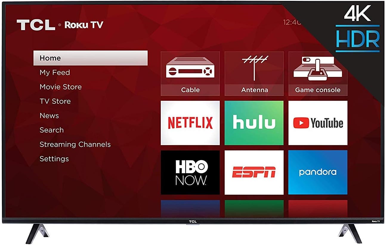 TCL 43S423 43 Inch 4K Ultra HD Smart Roku LED TV (2018) (Renewed)