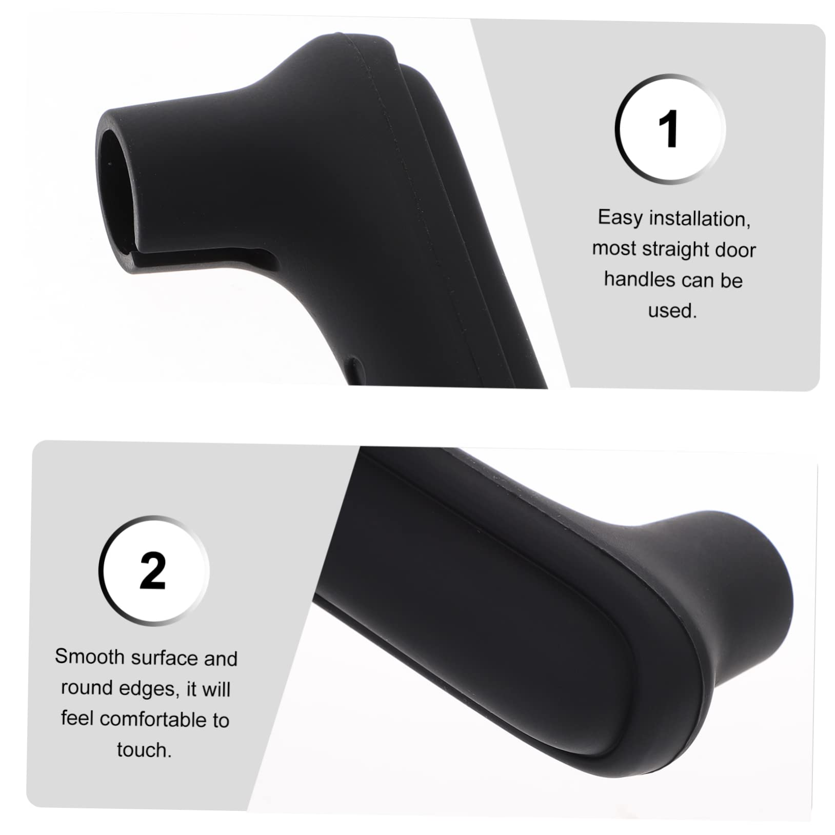 Housses De Protection De Poignée De Porte En Silicone, Pour