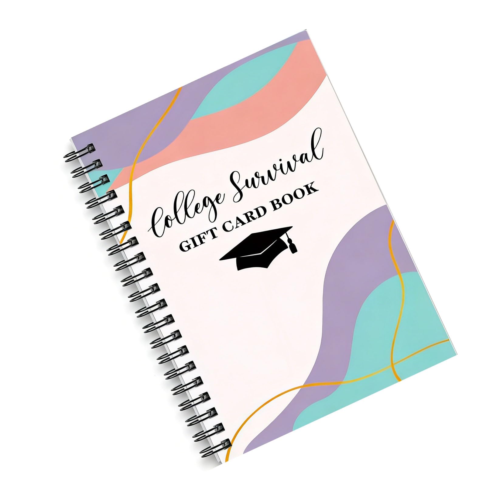 Qusinfc 13x18cm Twin Coil Binding Graduation Card Holder Organiser for Multiple Greeting Cards Memory Card Owner