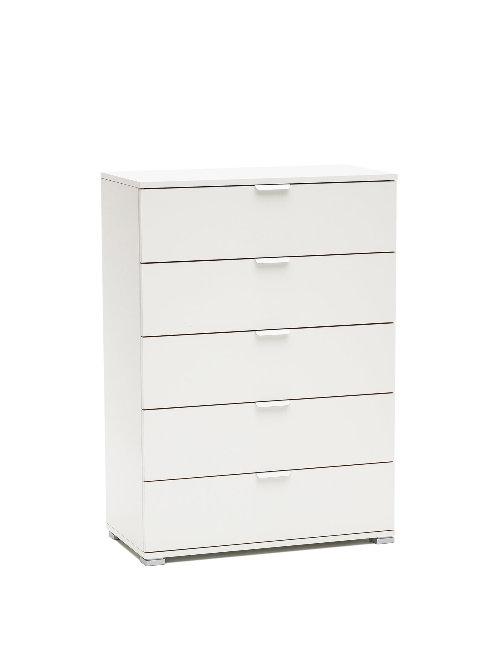 MeMi Me612BIA Cassettiera, Legno, Bianco, 38x75x105 cm