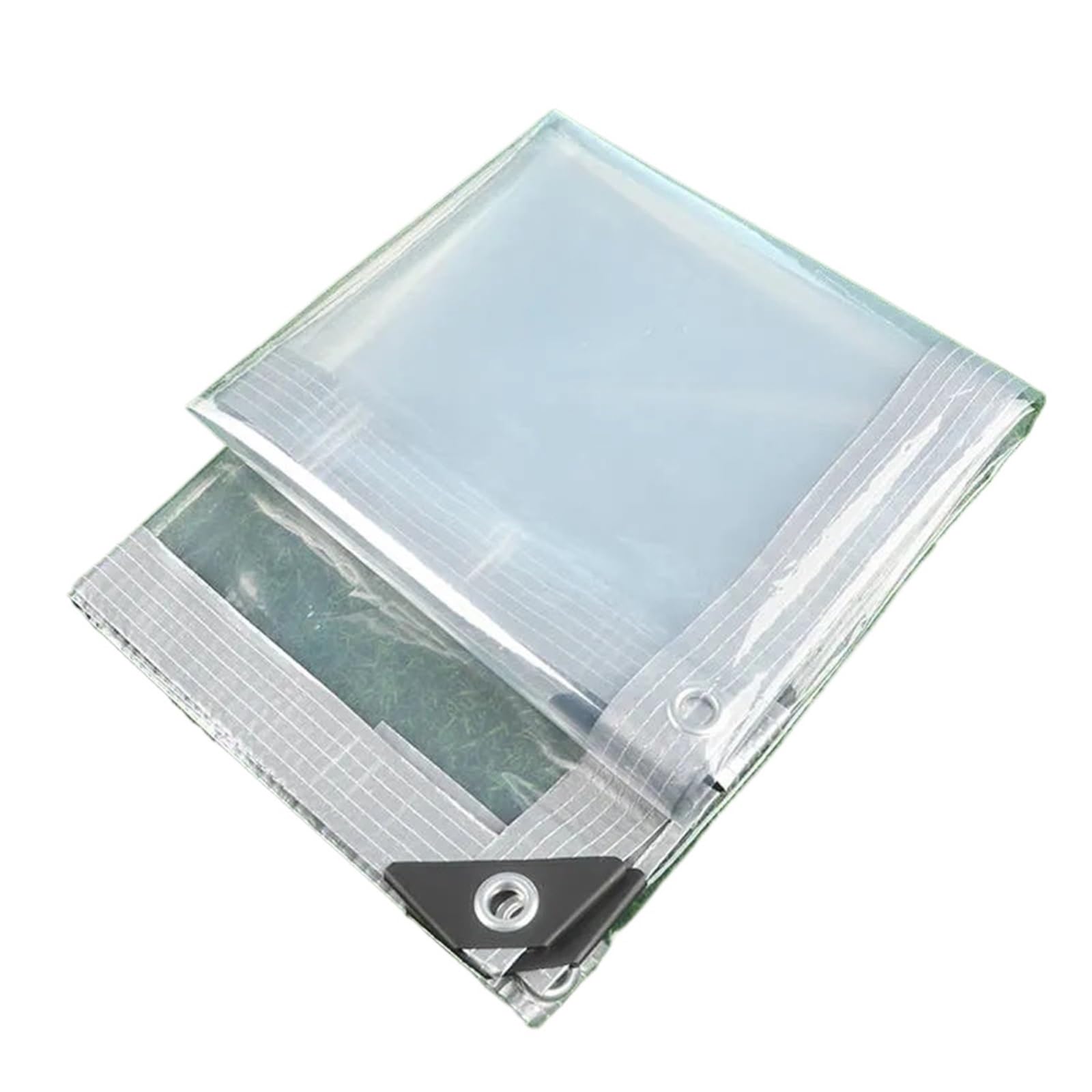 Heavy Duty Waterproof Cover Tarp, PEVA Transparent Tarpaulin Rain Cover for Camping Greenhouse Car Multiple Sizes(2mx5m)