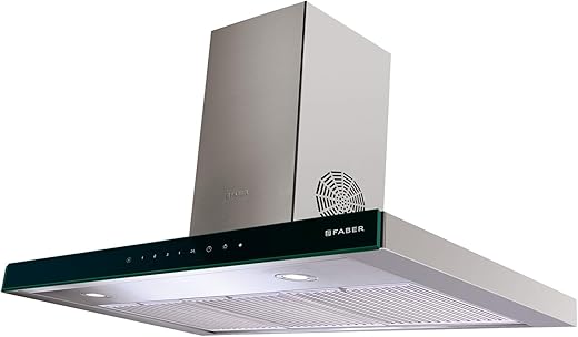 Faber 90 Cm 3 Way Silent Suction Chimney, 1095 m3/hr (Stilux 3D T2S2 TC LTW 90, 3 Baffle Filters, Touch Control, Stainless Steel)