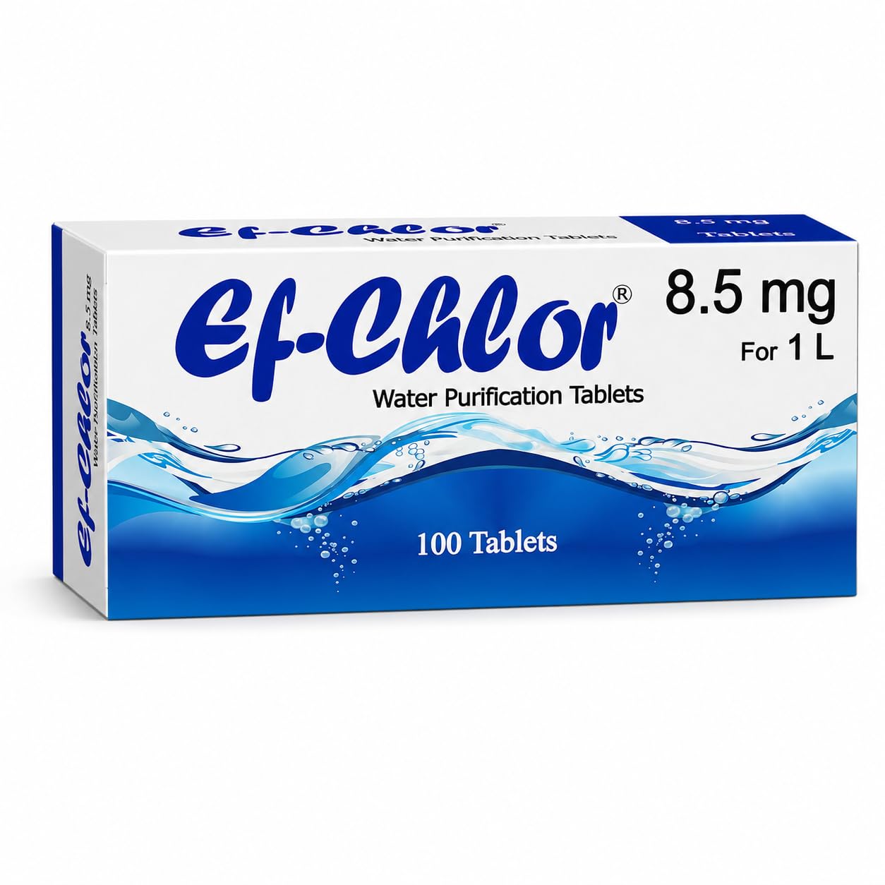 Ef-Chlor 8.5 mg Travelbuddy Water Purification Tablets - Essential for Traveling and Camping | Ideal for Adventure, Emergency & Preparedness 1 tablet purify 1-2 litres water pack of 100 Tablet-image-12