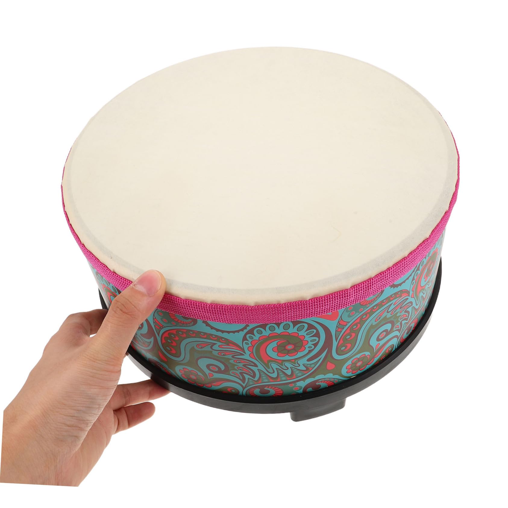 TOYANDONA Instrumento de Percusión Infantil de Madera con Diseño Floral, para Niños, Fomenta Ritmo y Coordinación en Juegos Casuales y Actividades Escolares