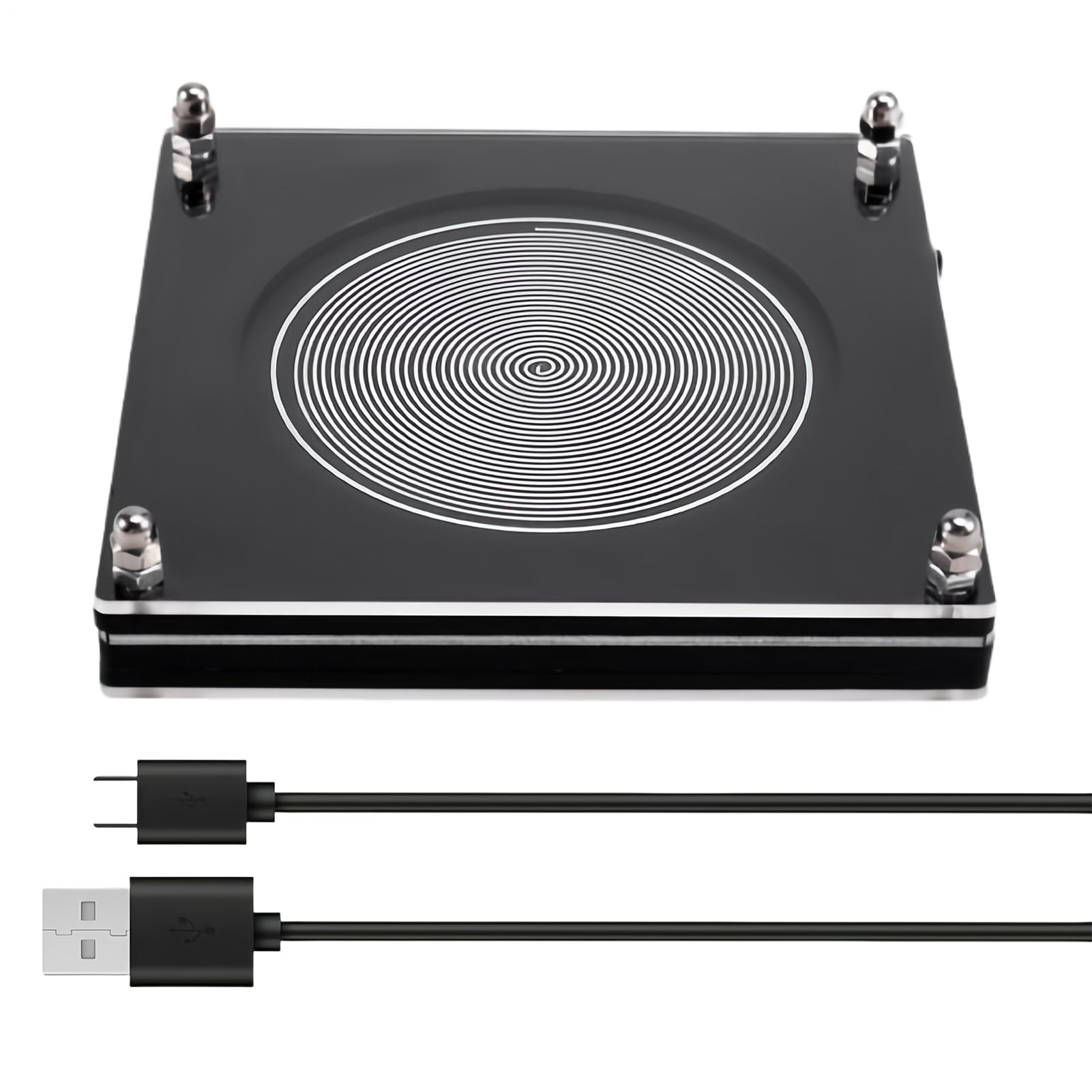 Resonador de ondas - Generador de frecuencia 7.83Hz, instrumento de estrés portátil, ideal para meditación y concentración, ligero y fácil de usar, potenciador de energía calmante, dispositivo