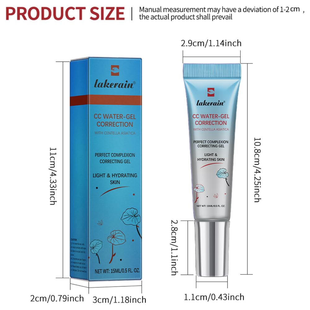 Color Correcting CC Cream with Centella Asiatica(Blue), 5 ml (Pack of 3) - Image 4