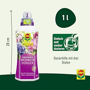 Compo 22556 Hydrangea Azaleas, Camellia and Rhododendron Fertiliser 1 L