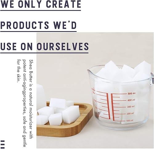 Miniatura 3 de Kit de fabricación de jabón de bricolaje, suministros para hacer jabón con base de jabón de 3.3 libras, taza medidora de vidrio, tintes líquidos,