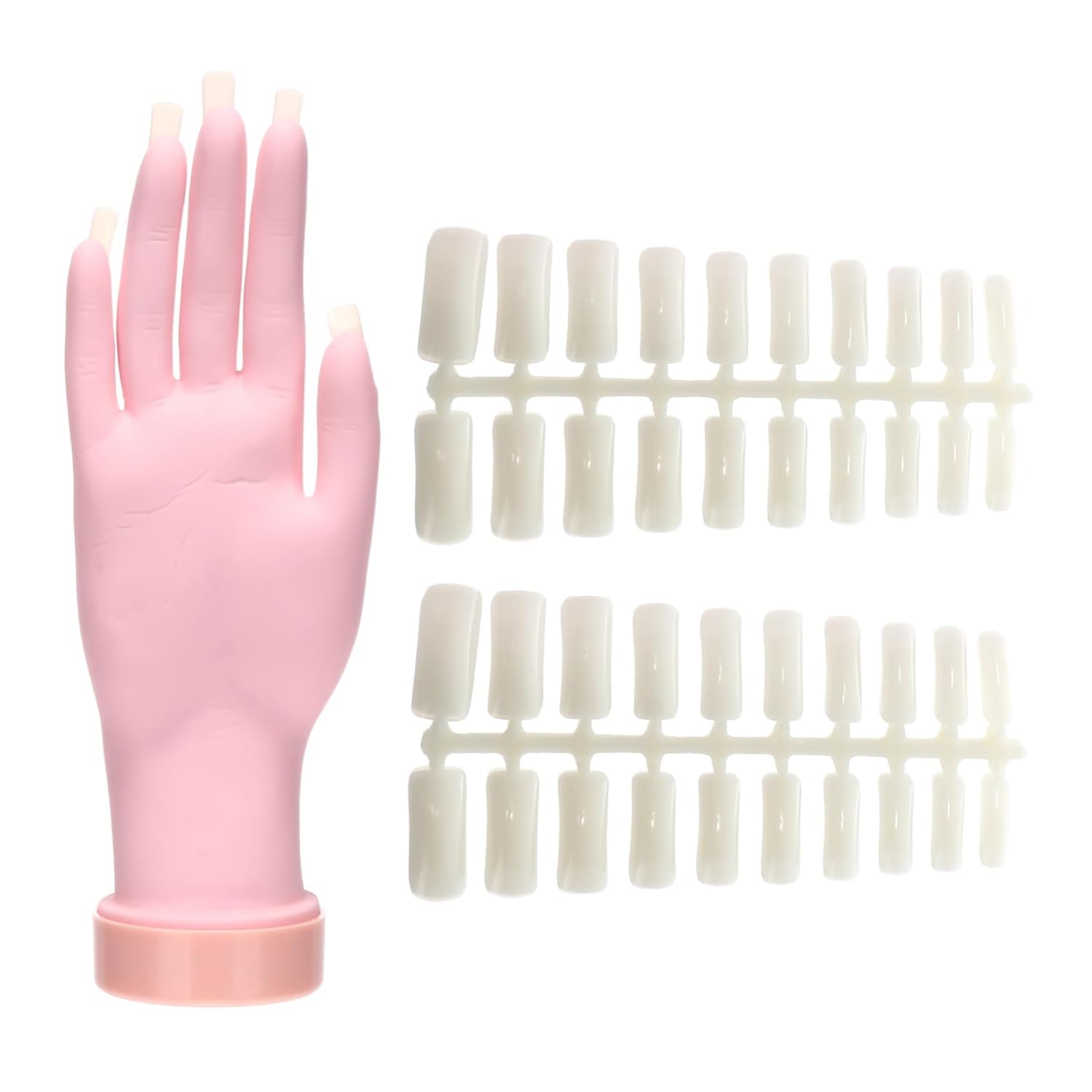 1pc Nail Art Hand Model Silicone Manicure Training Hand Fake Nails for Practice Manicure Beginner Tool